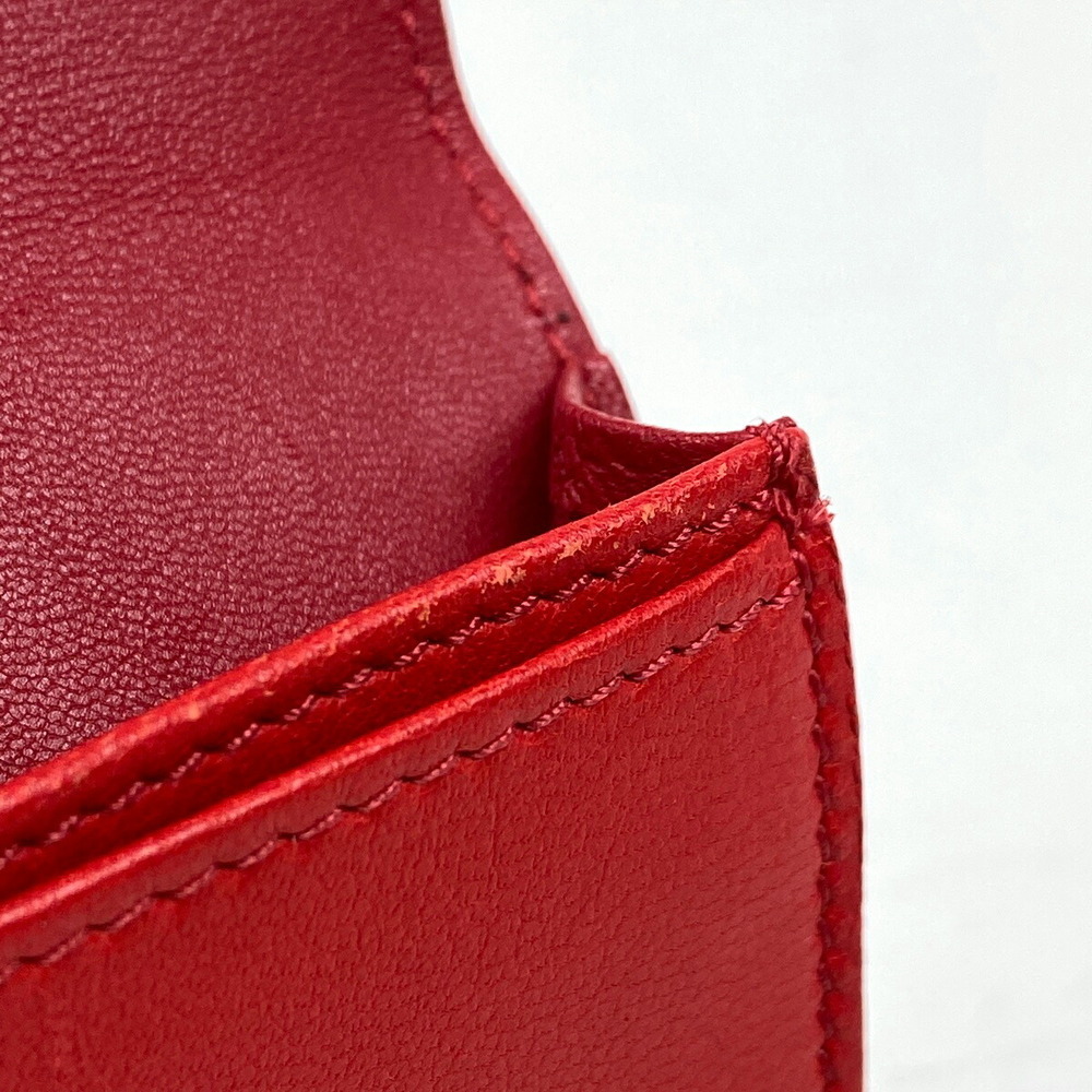 Celine logo Wallet leather red holder business - Picture 4 of 5